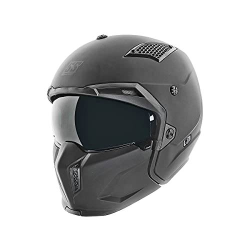 스피드&  강화 SS2400 솔리드 스피드 헬멧 (X-Large) (매트 블랙)