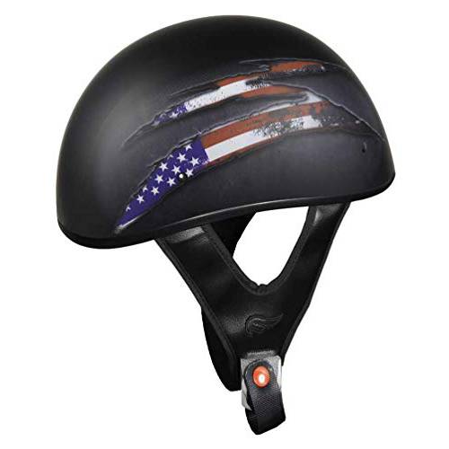 Fulmer 파워스포츠 301 Tac 탈론 그래픽 쇼티 오토바이 하프 헬멧 (2XL)