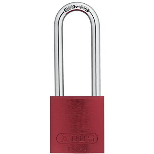 ABUS Lockout 맹꽁이자물쇠,통자물쇠,자물쇠, KA, 레드, 1/ 4In 걸쇠 Dia, 3 걸쇠