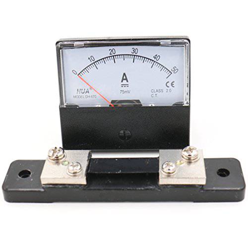 Baomain DH-670 DC 0-50A 아날로그 Amp Panel Meter Current Ammeter with 75mV Shunt