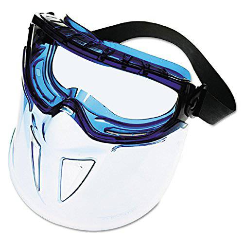 Jackson Safety V90 쉴드 클리어 Anti Fog 렌즈 프로텍트 Goggle with 블루 프레임