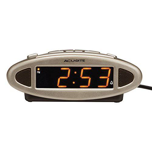 AcuRite 13027A Intelli-Time 디지털 알람 Clock, 블랙