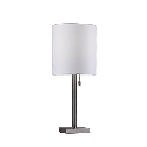 Adesso 1546-22 Liam 테이블 Lamp, Brushed Steel