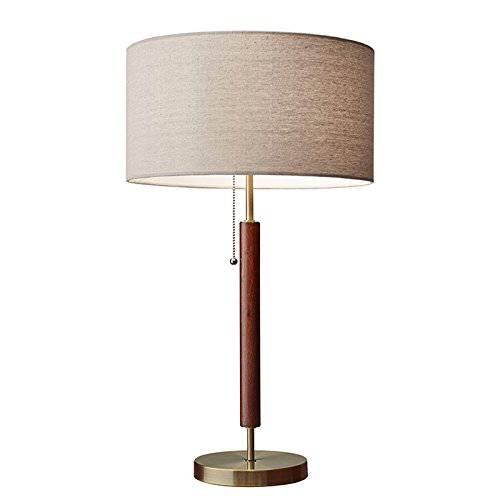 Adesso 3376-15 Hamilton 앤틱 Design 테이블 Lamp, Brass Finish, 26.25 x 15.00 x 15.30 inches