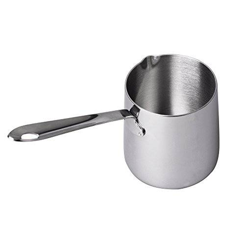 IMEEA Butter,버터,버터 커피 밀크 온열장치 미니 Butter,버터 Melting Pot with Spout 18/ 10 Tri-Ply 스테인레스 Steel (12oz/ 370ml)