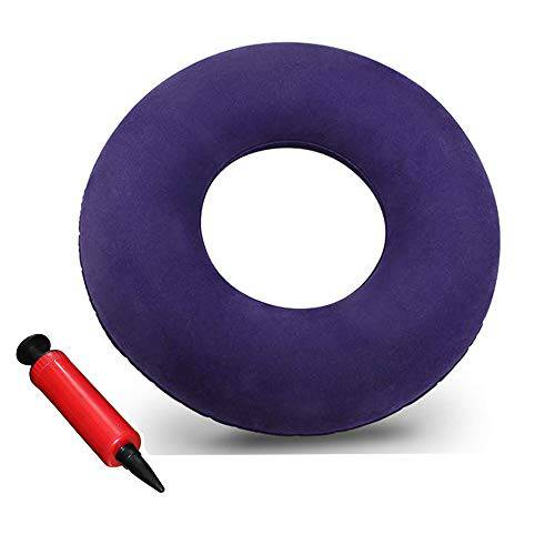 Emoobin Donut Cushion 의자, 휴대용 Inflatable 의자 필로우,베개 15 for Hemorrhoid, Tailbone, Coccyx 통증 구조 - 에어 펌프,호환펌프 Included