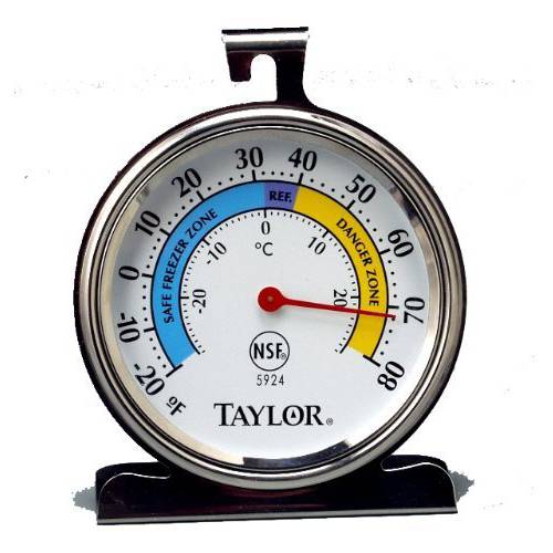 Taylor Precision Products 클래식 Series 라지 다이얼 조리온도계 (Freezer/ Refrigerator) - 세트 of 2