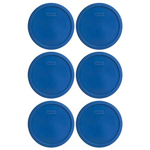 Pyrex 7401-PC 3 Cup Lake Blue라운드 Plastic 리드 (6, Lake Blue)