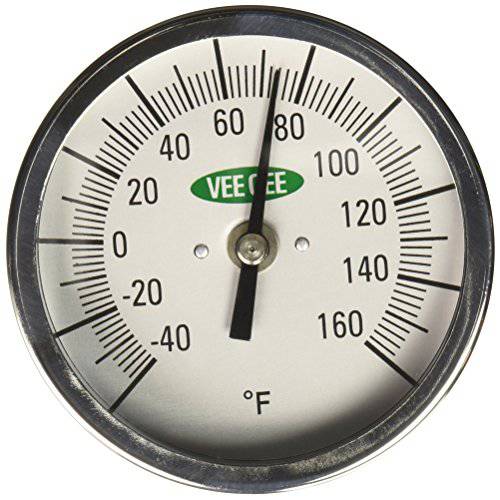 VEE GEE 이공계,공학 82160-12 다이얼 흙 and Compost 테스팅 조리온도계, -40 to 160 도 F, 3 직경, 12 Length