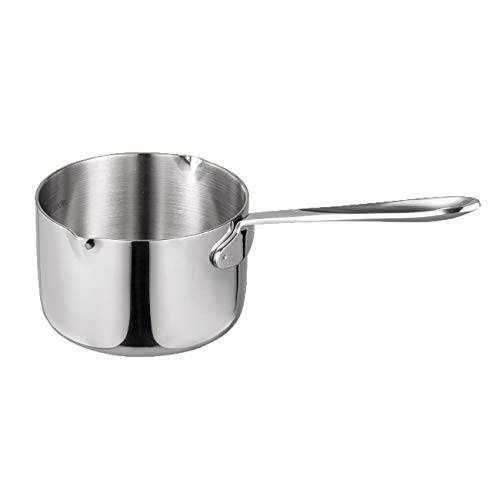 IMEEA Butter,버터,버터 커피 밀크 온열장치 미니 Butter,버터 Melting Pot with 이중 Pour Spout 18/ 10 Tri-Ply 스테인레스 Steel (15oz/ 450ml)