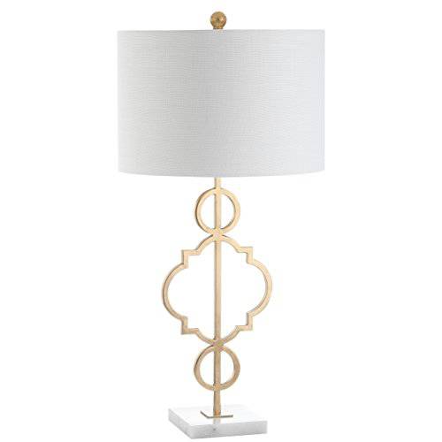 JONATHAN Y JYL3026A 7월 31 메탈 LED 테이블 Lamp, Modern, Contemporary, Glam for Bedroom, 생활 Room, Office, Gold/ 화이트