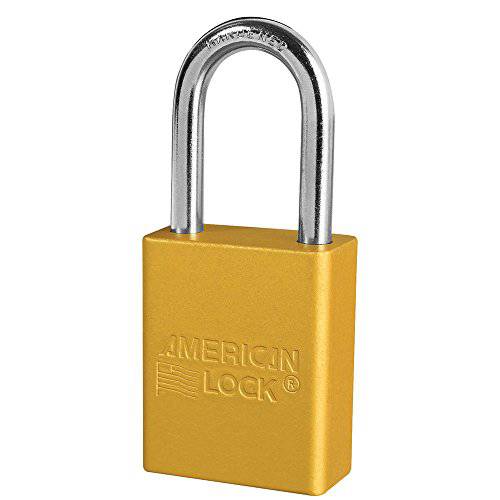 American Lock - A1106YLW 맹꽁이자물쇠,통자물쇠,자물쇠 Keyed, Aluminum, Yellow