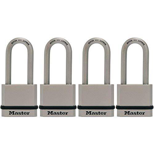 Master Lock M530XQLHCCSEN M530XQLH 매그넘 솔리드 스틸 키,열쇠 한쌍 자물쇠, 4 팩, 다양한, 4 Count