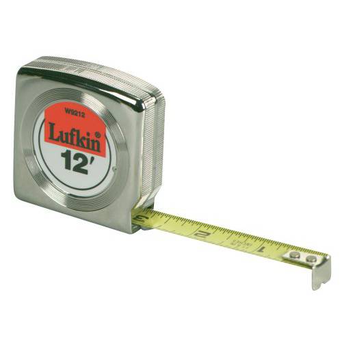 Lufkin W9312D Mezurall Engineer’s 파워 리턴 Tape, 3/ 4-Inches Wx12-Feet, Chrome plated