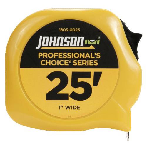 Johnson Level& Tool 1803-0025 25-Foot x 1-Inch Professional-Foots 초이스 파워 테이프