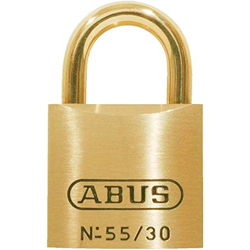 ABUS 55MB/ 30 솔리드 황동 맹꽁이자물쇠,통자물쇠,자물쇠 키,열쇠 한쌍 - 황동 걸쇠