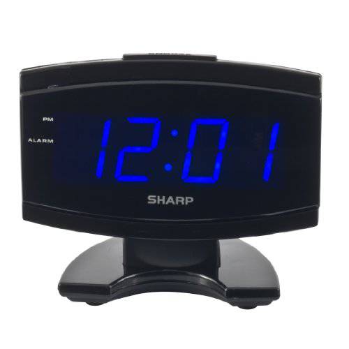Sharp SPC106X LED 알람 시계 (블랙)