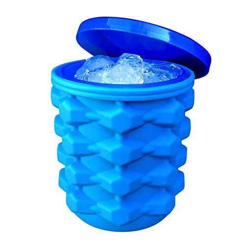 The Ultimate 얼음,아이스 Cube Maker 실리콘 Bucket with 리드 Makes 스몰 Size Nugget 얼음,아이스 Chips, 칩, 칩스 호환 소프트 Drinks, 칵테일안주,디저트 얼음,아이스, 와인 On 얼음,아이스, 포함 얼음,아이스 Maker 실린더 얼음,아이스 Trays, 얼음,아이스 Cup Maker Mold, 얼음,아이스 홀더