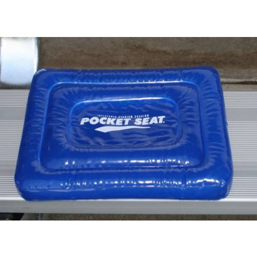 POCKETSEAT Inflatable 여행용 Cushion 14x11x1.5 블루