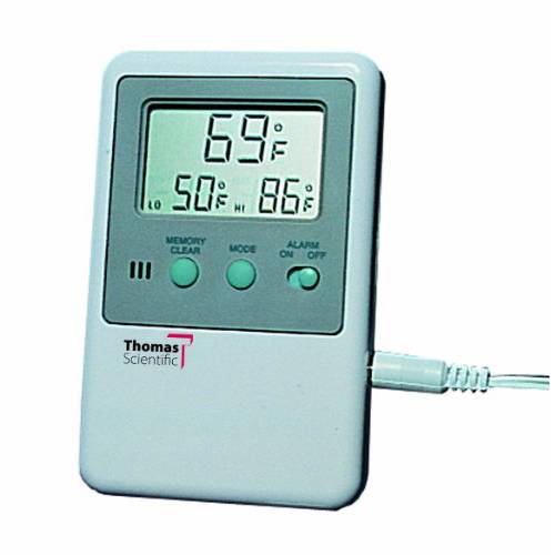 Thomas ABS Plastic 메모리 모니터링 Thermometer, -58 to 158 도 F, -50 to 70 도 C