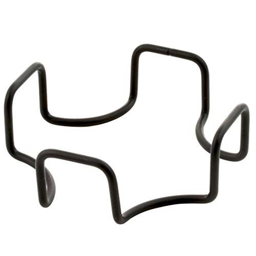 Thirstystone Minimalist 메탈 Holder-for 스퀘어 or 라운드 Coaster Sets, 꽂이,보관 다양한 Sizes and Types, 모던 블랙 four 포스트 other 아이론 style