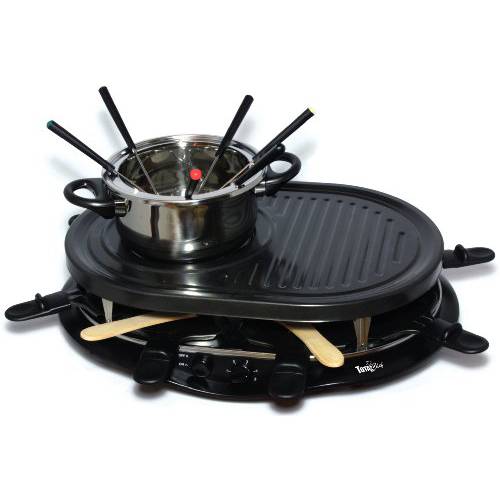 Total Chef TCRF08BN 8-Person Raclette, 블랙