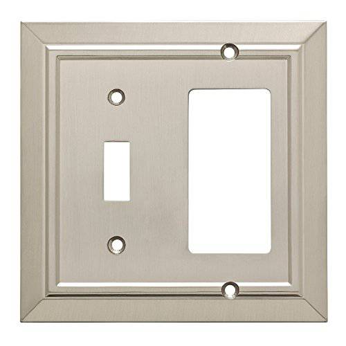 Franklin Brass W35222-SN-C 클래식 Architecture Switch/ 데코레이터,데코 벽면 Plate/ Switch Plate/ Cover, 세틴 Nickel