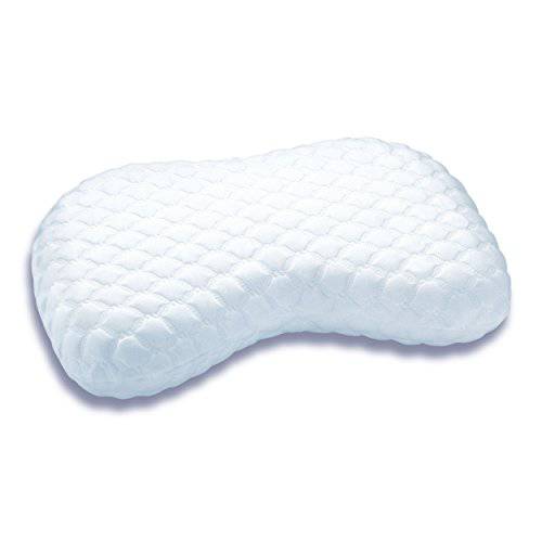 Sleep Innovations Versacurve Multi-Position 젤 메모리 폼 필로우,베개 with Quilted Cover, Made 인 The USA with a 5-Year Warranty, Model:F-PIL-02590-CC-WHT