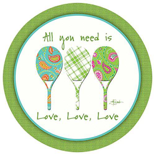 Thirstystone Stoneware Coaster Set, 모든 You Need Is Love
