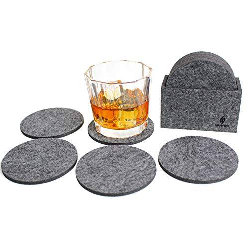 Summit One Funny Coasters for 음료s, 세트 of 10 (4 x 4 Inch, 5mm Thick) 고급 흡수 펠트 음료 Coasters with Hilarious 문구, 인용구 - 집 장식,데코 놀이 Gifts 여성용,  남자 - 와 Coaster 홀더