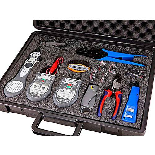 Monoprice 랜 and 동축, Coaxial,COAX Installation Kit with 테스터,tester and Tone 발전기 (108135)