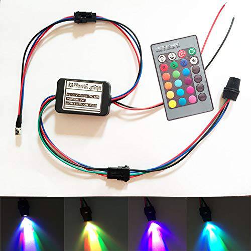 미니 IIIuminator 차량용 사용 12V LED 라이트 Source 24Key IR 원격 for PMMA Plastic Optic Fiber Side 글로우 케이블 (RGB)