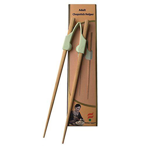 Senior ICare Chopstick Helper, 트레이닝 젓가락 성인, 초보자, 트레이너 or Learner - 오른쪽 or 왼쪽 손으로 - Non-Slippery 리유저블,재사용 and 교체가능