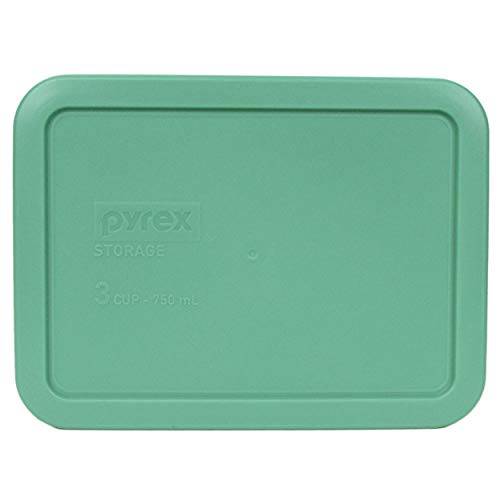 Pyrex 7210-PC 3 Cup 그린 직사각형 Plastic 요리,음식 스토리지 리드 (1, Green)
