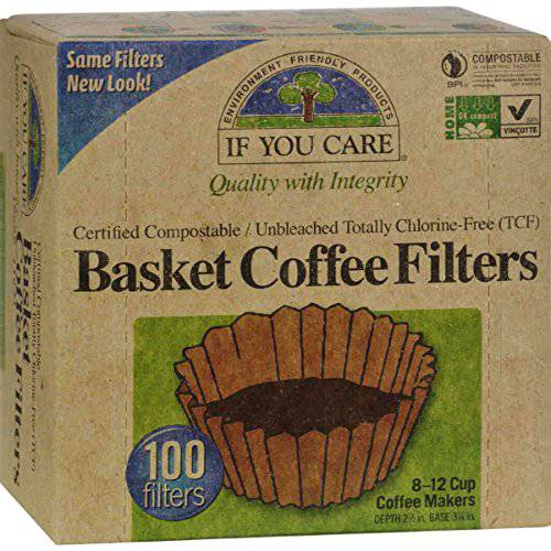 If You Care, 커피 필터 Basket, Pack of 12,  크기 - 100 CT, Quantity - 1 케이스