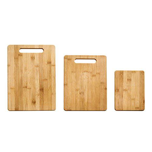 Farberware 3-Piece Bamboo 도마, 세트 of 3 다양한 Sizes, 브라운