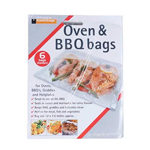 toastabags 일회용 오븐 and BBQ 요리,베이킹 백, 12 x 7.5 인치 - 6 백 per Pack, 1-Pack