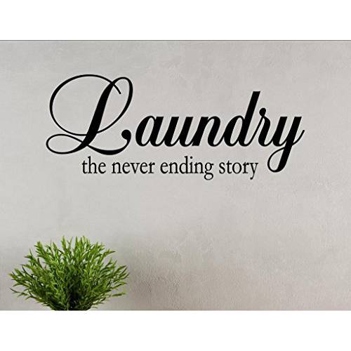 Vinyl Quote Me Laundry. The Never Ending 스토리 Vinyl 벽면 Saying Quote 말 데칼,스티커
