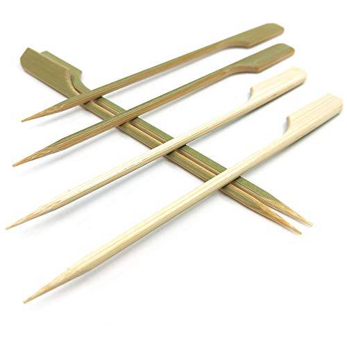 4.7 inch Bamboo 우드 나무 패들 추천 꼬치 for Cocktail，Appetizers，Fruit Kabobs，Sandwich，Barbeque Snacks.More Size 선택 3.5’’/ 4.7’’/ 7’’/ 10’’ (Pack of 100)