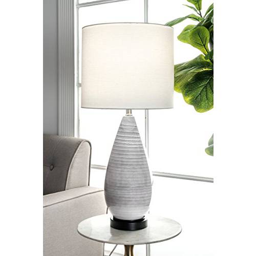 nuLOOM Home NPT21AA Justina 테이블 Lamp, 27 Height, 그레이