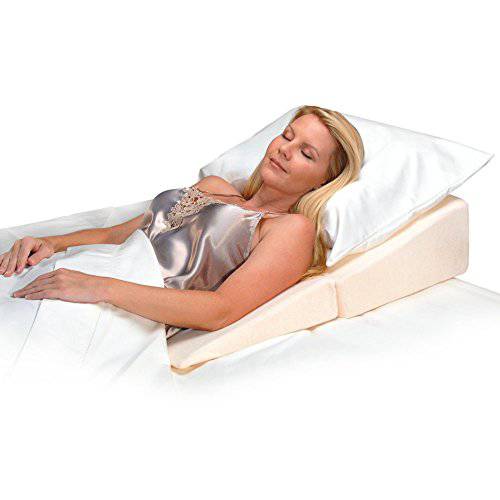 컨투어 Products 접이식 침실용 쐐기 Pillow, 7 Inches X 24 Inches X 24 Inches