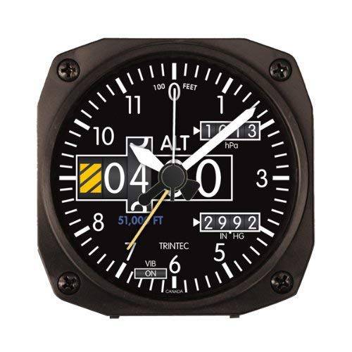 Trintec 2060 Series NV Aviation Altimeter 고도 여행용 알람 시계 3.5 Sq