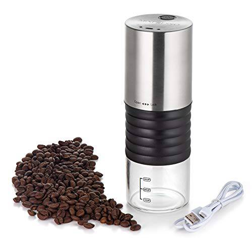 Mixpresso  전기, 자동, 전동 커피 그라인더 With USB And With 간편 on/ 오프 버튼, 향신료 그라인더 For 허브, 견과류, 곡물.