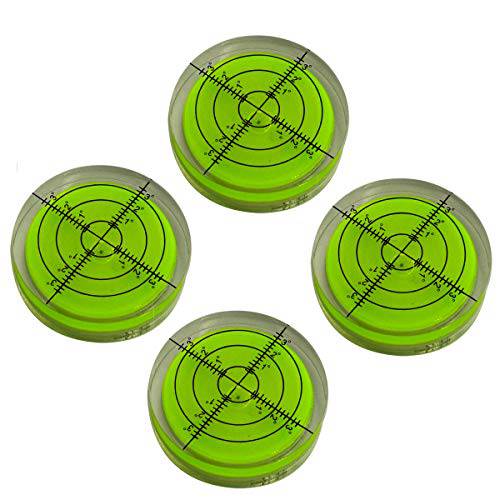 범용 horizontal bubbles 버블, 거품 스피릿 레벨, 원형 Bullseye 레벨 Inclinometers (4010mm 4PCS green)