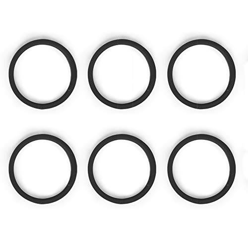 6 PACK 교체용 O-rings for 리필가능 에스프레소,커피 Capsule, (Black not include capsules))