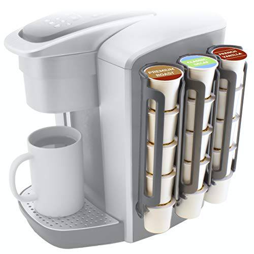 Sidekick 커피 팟 디스펜서,용기,통 마운트 To Side Of Machine, 홀더 for Keurig K 커피캡슐,커피팟 (3 Pack/ 꽂이,보관 15 K-Cups)