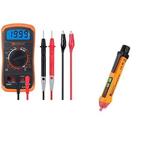 Neoteck  디지털 멀티미터, 전기, 전압계, 측정+ Non-Contact 전압,볼트 테스터,tester AC 12-1000V 전압,볼트 탐지기 펜