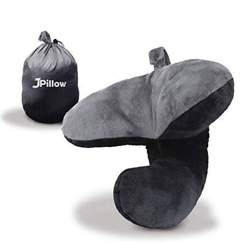 J-Pillow Chin 지지 여행용 필로우, 베개 - 2020 Version - British Invention of The 연간 Winner - 지지,보호 Your 미용실마네킹,머리마네킹,  넥& Chin (블랙)