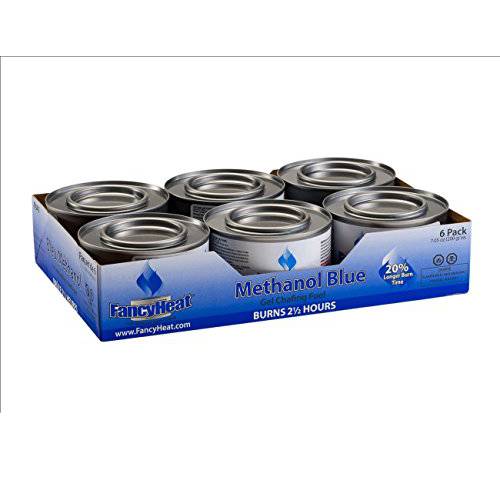 EM Products 700425567996 팬시 히트 2.5 Hour Methanol 젤, 7.05 Ounce-Entertainment and Buffet 요리,베이킹 연료 Chafing Cans (6 팩), 미디엄
