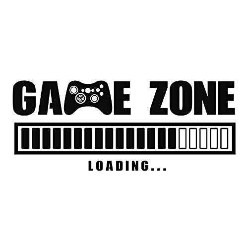 게임 Zone Loading 벽면 데칼,도안, 비디오 게임 벽면 스티커, 탈부착가능 아트 디자인 게이머 세계 벽면 장식,데코 Boys 방 홈 Playroom 침실 벽 배경 장식 (22L x 9.1H)